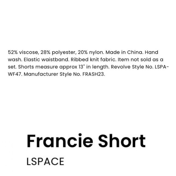 L*Space Womens Size L Francie Pink White Sweater Knit Shorts NWT - Picture 4 of 12